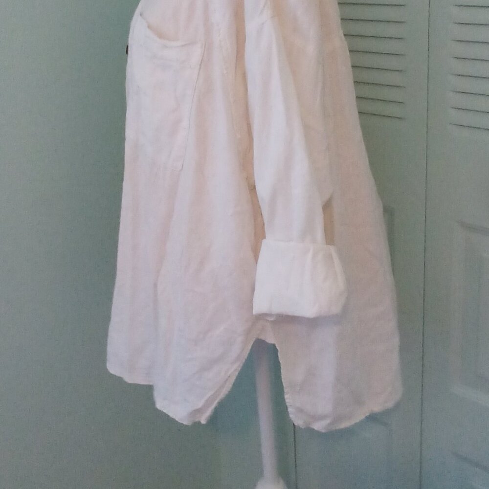 We The Free Keep It Simple Button Up Linen Shirt … - image 4